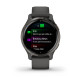 Venu 2S - Slate Stainless Steel Bezel With Graphite Case and Silicone Band - 010-02429-10 - Garmin